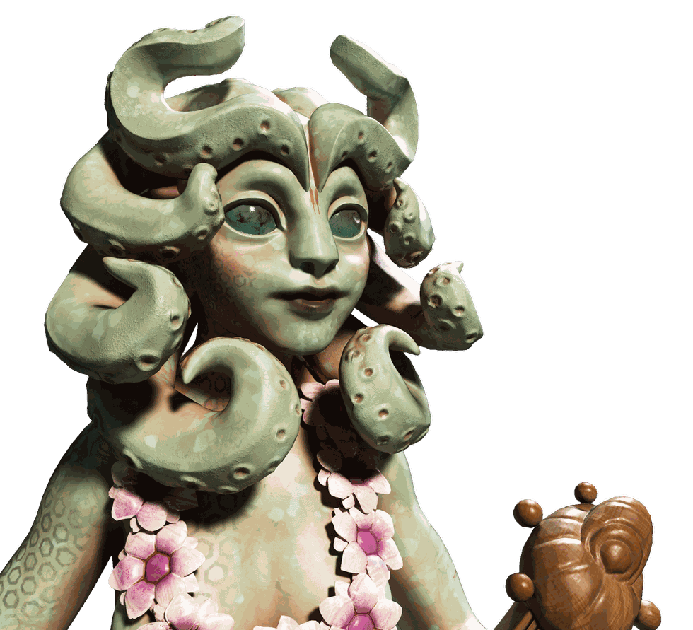 The Hawaiian Alien Dancer — 3D character sculpt by Ahmed Naguib